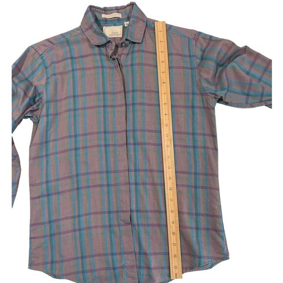Jason Matthews Vintage Purple and Blue Plaid Button Shirt Women's Size 8 Indie - Picture 8 of 9